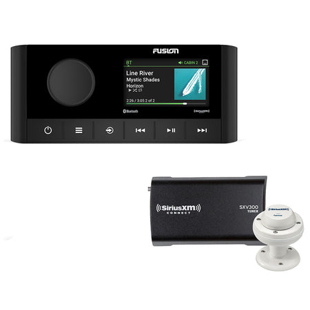 Fusion - 2-Zone USB Stereo - with SiriusXM SXV300 Connect Tuner & Marine/RV Antenna — Quality Boat Parts
