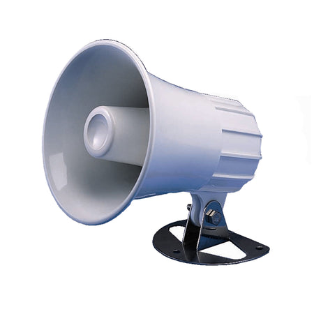 Standard - Horizon 4.5" Round Hailer/PA Horn - White — Quality Boat Parts