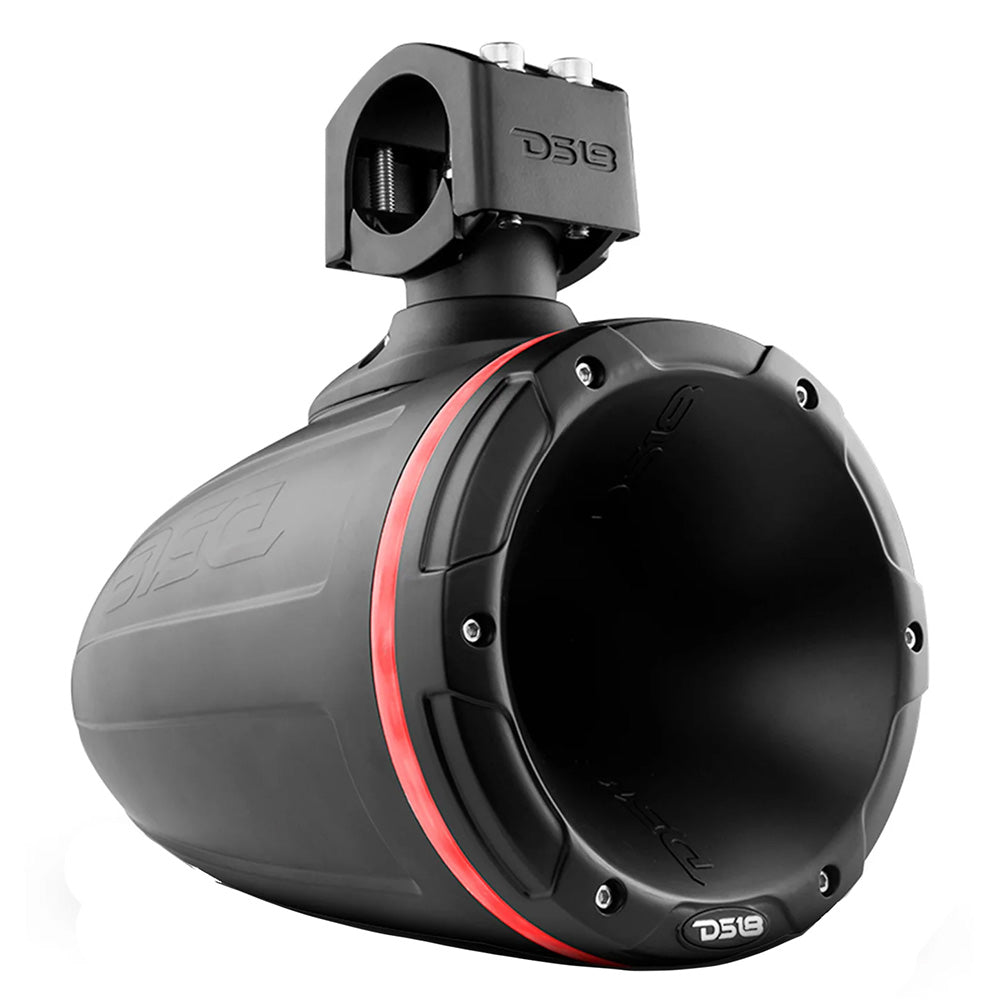 DS18 - HYDRO 1.75" Driver Wakeboard Pod Tower Speaker - With Integrated RGB LED Lights, Black, 900W — Quality Boat Parts
