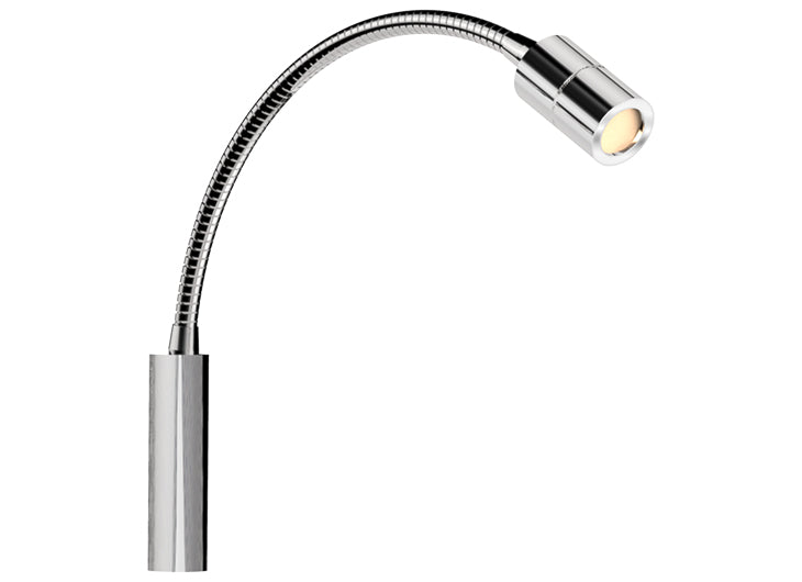 Cantalupi - Linda Wall Adjustable Reading Light - 10/30V DC, 1.5W, 3000K, IP40, Chromed — Quality Boat Parts