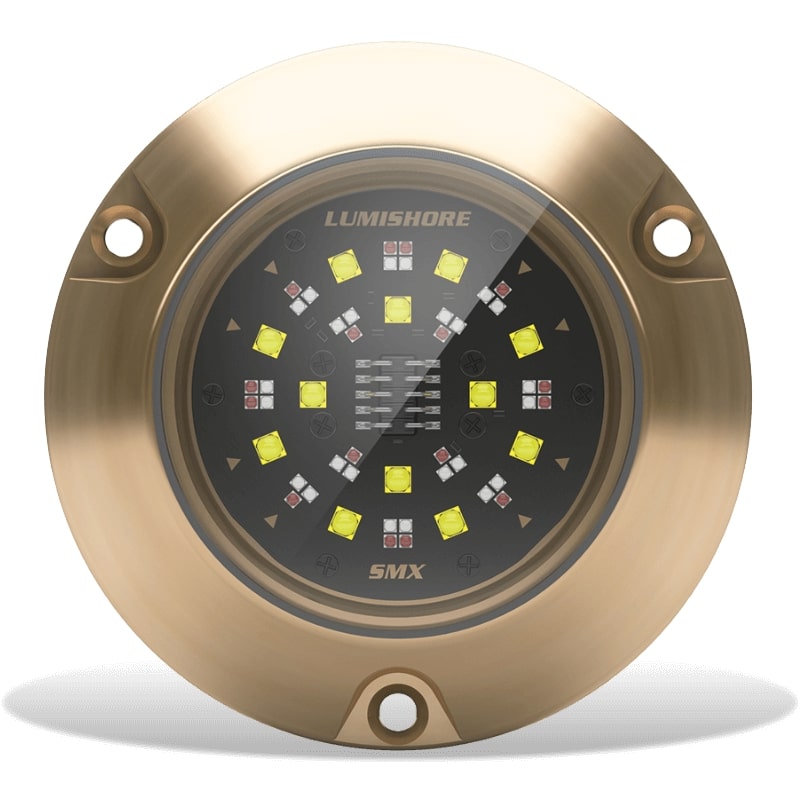Lumishore - EOS SMX154 Underwater Light - RGBW (Color Changing), 36W, 10.5-31 VDC, Bronze, IP68 (LM600536) — Quality Boat Parts