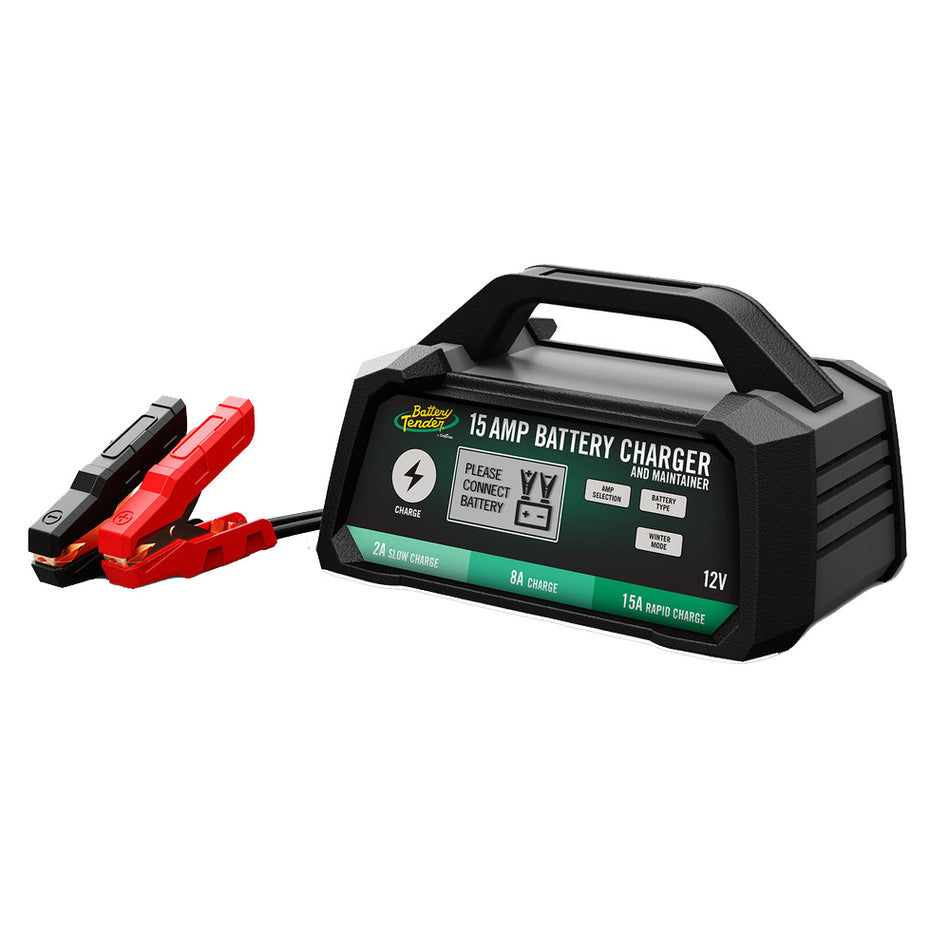 Battery Tender - Selectable Chemistry Battery Charger - 12V, 15/8/2A — Quality Boat Parts