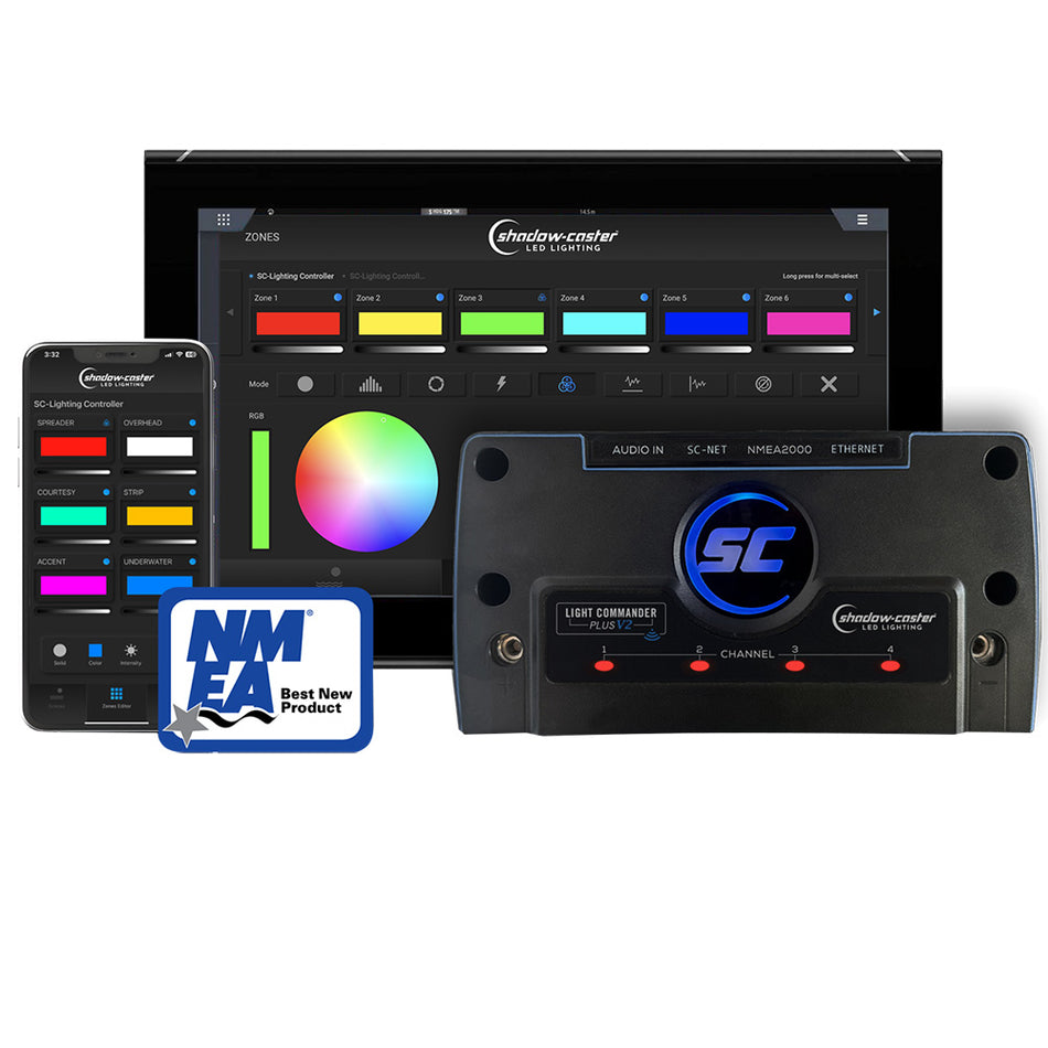 Shadow-Caster LED Lighting - Light Commander V2 Multi-Zone Lighting Controller - With N2K, Ethernet Connectivity — Quality Boat Parts