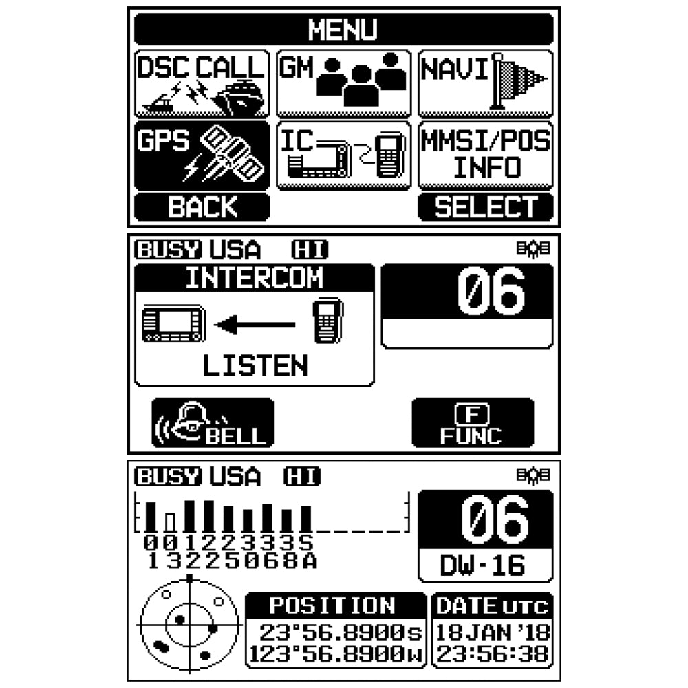 Standard Horizon - GX1800G Fixed Mount VHF - With GPS — Quality Boat Parts