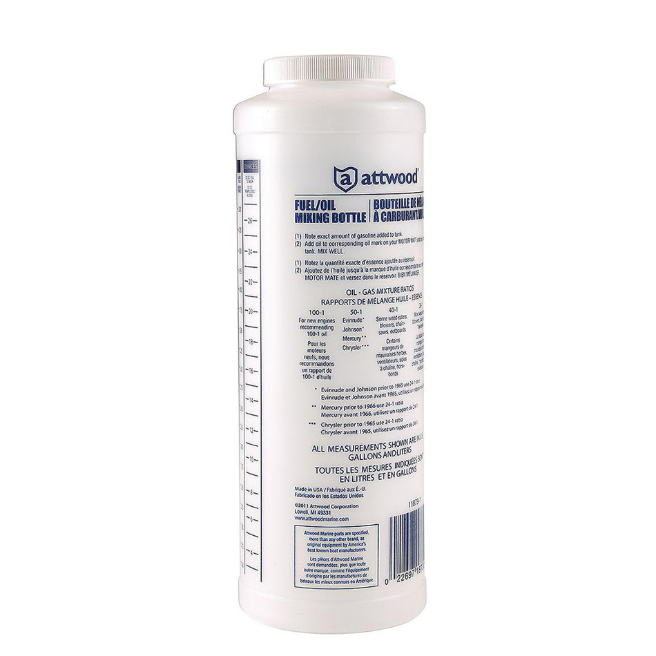 Attwood Marine - Fuel/Oil Mixing Bottle — Quality Boat Parts