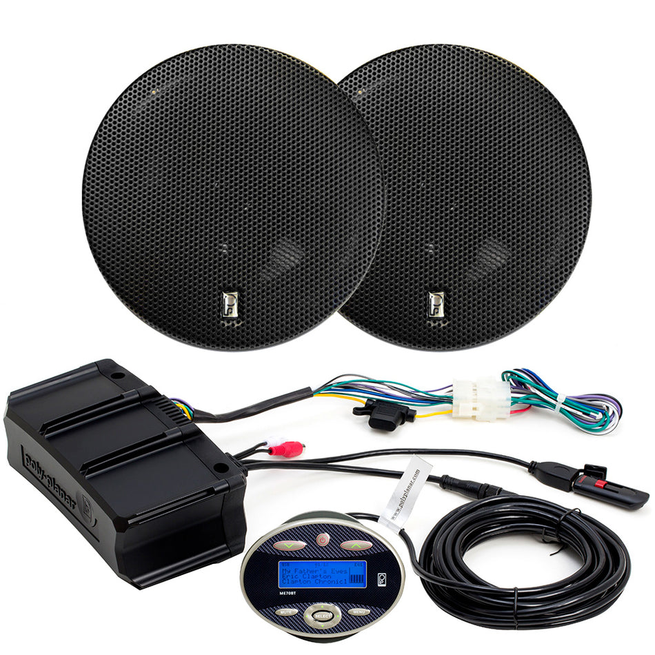 Poly-Planar - Amplifier Package - With ME70BT, MA-8505B Speakers — Quality Boat Parts