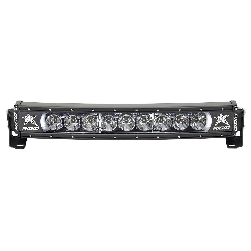 RIGID Industries - Radiance+ 20" Curved Backlight - Black Housing, White Light — Quality Boat Parts