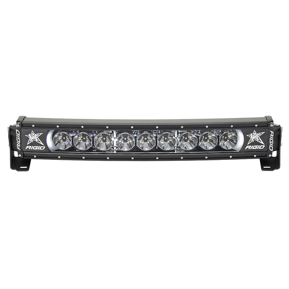 RIGID Industries - Radiance+ 20" Curved Backlight - Black Housing, White Light — Quality Boat Parts