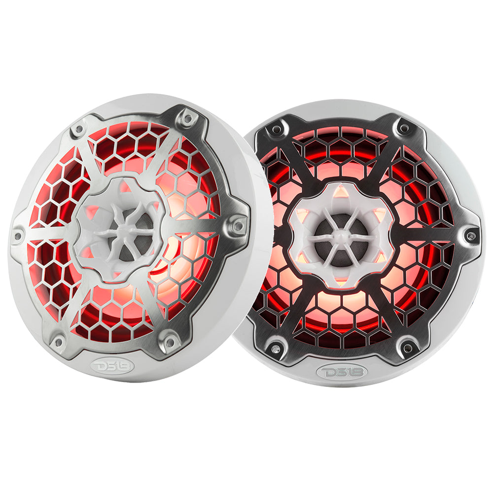 DS18 - New Edition HYDRO 6.5" 2-Way Marine Speakers - With RGB LED Lighting, 300W — Quality Boat Parts