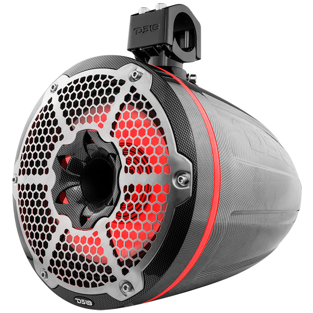 DS18 - HYDRO 10" Neodymium Marine Towers - With Built-In Passive Radiator, 1" Driver RGB LED Lights, 900W — Quality Boat Parts