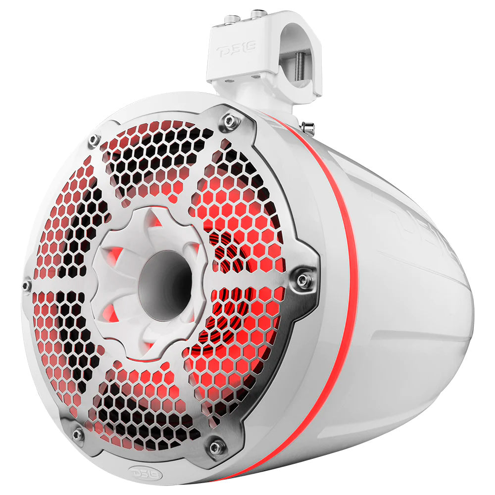 DS18 - HYDRO 10" Neodymium Marine Towers - With Built-In Passive Radiator, 1" Driver RGB LED Lights, 900W — Quality Boat Parts