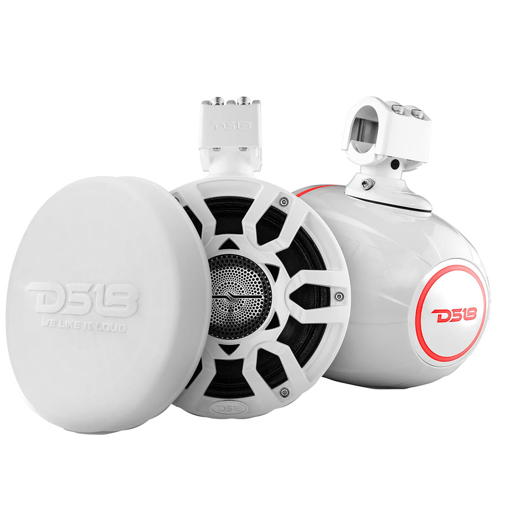 DS18 - HYDRO 8" Marine Tower Speakers - With RGB LED Lights Pro Audio Loudspeakers — Quality Boat Parts