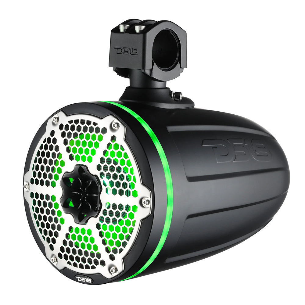 DS18 - Hydro 6.5" Neodymium Wakeboard Speakers - With 1" Driver & RGB LED Lights, 450W — Quality Boat Parts