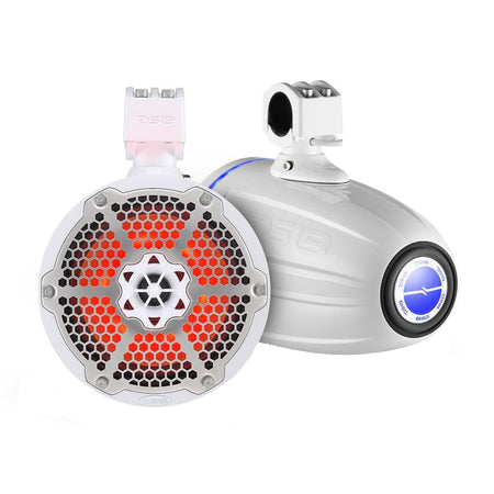 DS18 - Hydro 6.5" Neodymium Wakeboard Speakers - With 1" Driver & RGB LED Lights, 450W — Quality Boat Parts
