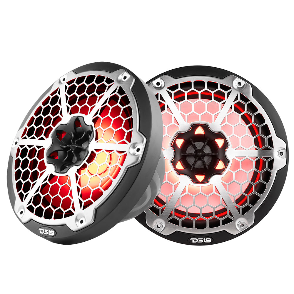 DS18 - New Edition HYDRO 8" 2-Way Marine Speakers - With RGB LED Lighting 375W — Quality Boat Parts