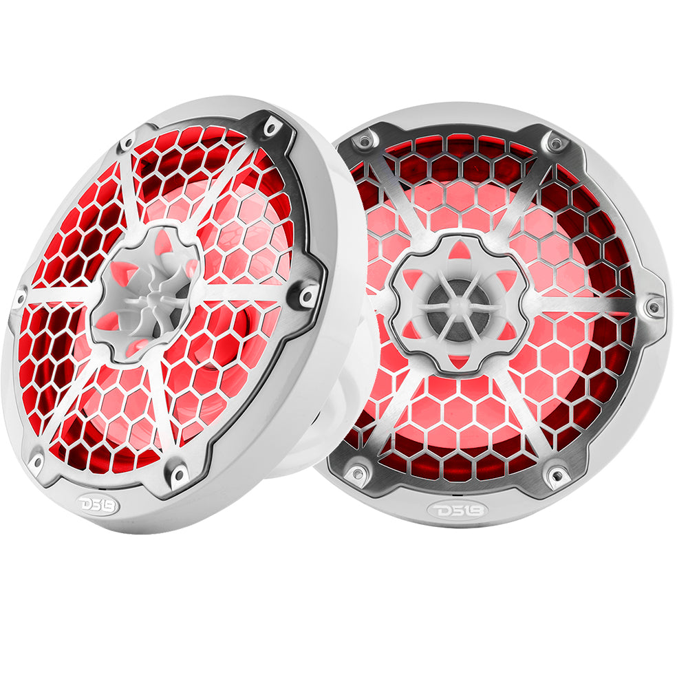 DS18 - New Edition HYDRO 8" 2-Way Marine Speakers - With RGB LED Lighting 375W — Quality Boat Parts