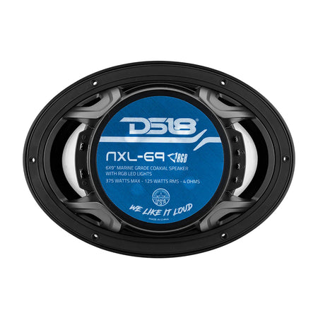 DS18 - HYDRO 6 x 9" 2-Way Marine Speakers - With Integrated RGB LED Lights, 375W — Quality Boat Parts