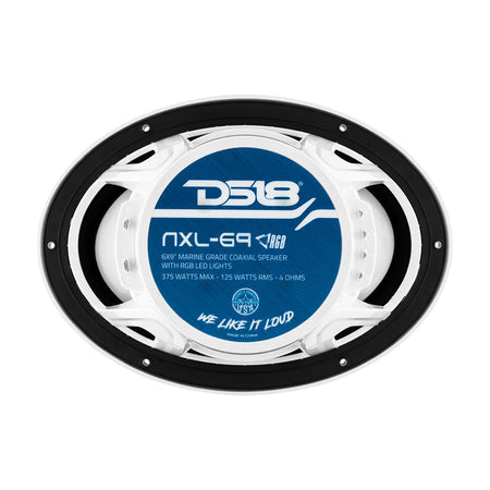 DS18 - HYDRO 6 x 9" 2-Way Marine Speakers - With Integrated RGB LED Lights, 375W — Quality Boat Parts