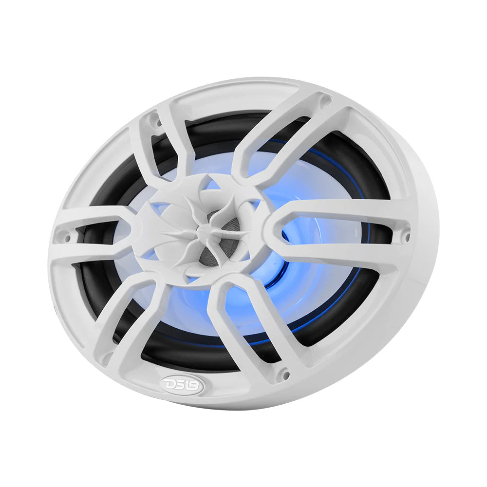 DS18 - HYDRO 6 x 9" 2-Way Marine Speakers - With Integrated RGB LED Lights, 375W — Quality Boat Parts