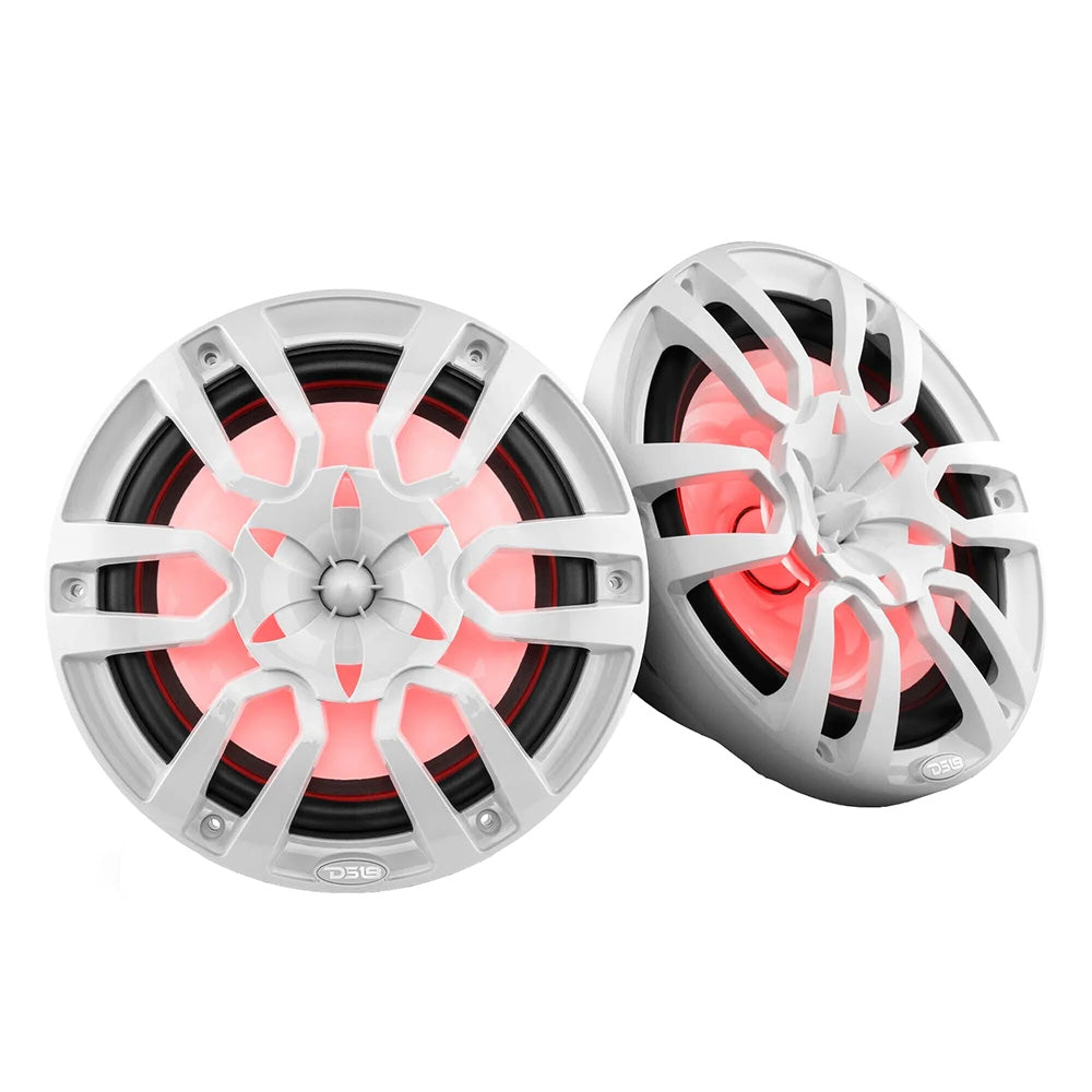 DS18 - HYDRO 10" 2-Way Marine Speakers - With Bullet Tweeter Integrated RGB LED Lights — Quality Boat Parts