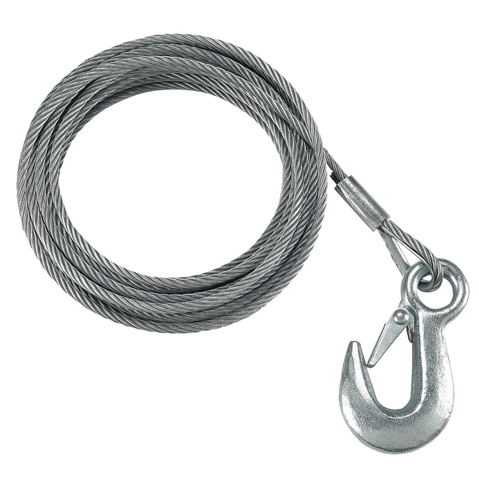 Fulton - Galvanized Winch Cable - Breaking Strength, 3/16" x 25', 4,200 lbs — Quality Boat Parts
