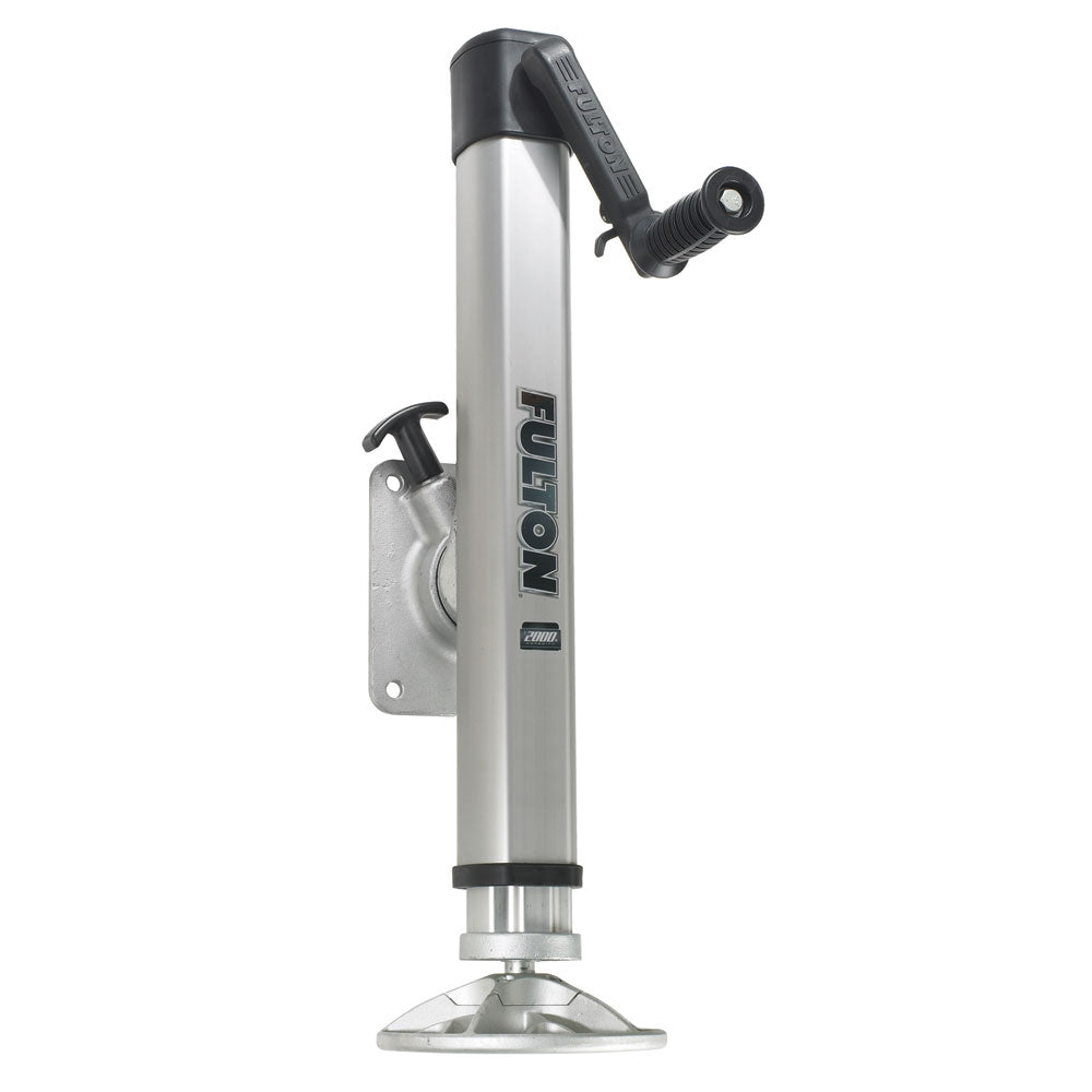 Fulton - F2 Trailer Jack Bolt-On Adjustable Swivel - With Footplate — Quality Boat Parts