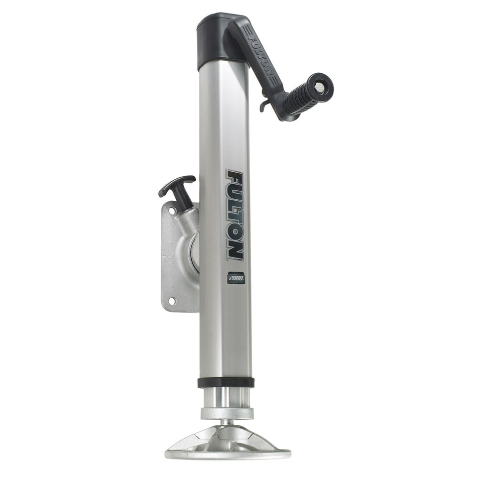 Fulton - F2 Trailer Jack Bolt-On Adjustable Swivel - With Footplate — Quality Boat Parts