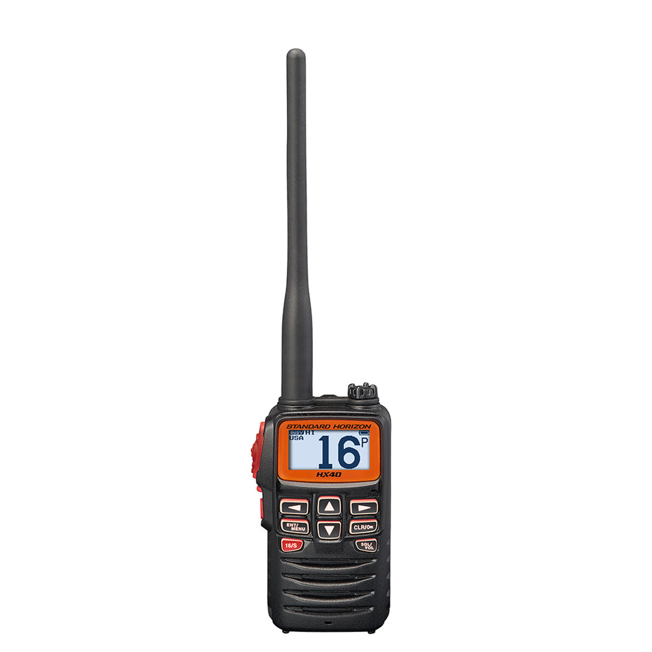 Standard Horizon - HX40 Handheld 6W Ultra Compact Marine VHF Transceiver - With FM Band — Quality Boat Parts