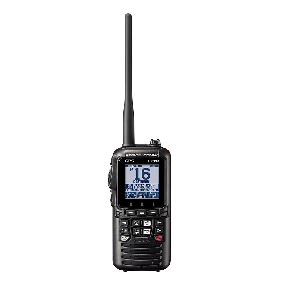 Standard Horizon - HX890 Floating 6 Watt Class H DSC Handheld VHF/GPS - Black — Quality Boat Parts