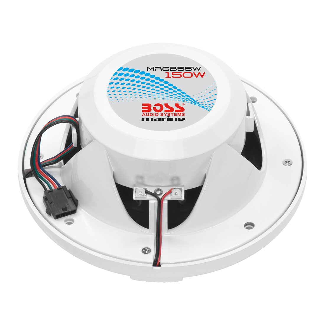 Boss Audio - 5.25" Marine Speakers - With RGB Lighting, White — Quality Boat Parts