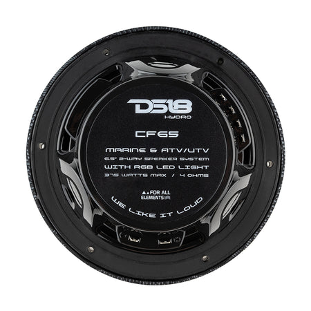 DS18 - HYDRO 2-Way Marine Speakers - With RGB LED Lights, Carbon Fiber — Quality Boat Parts