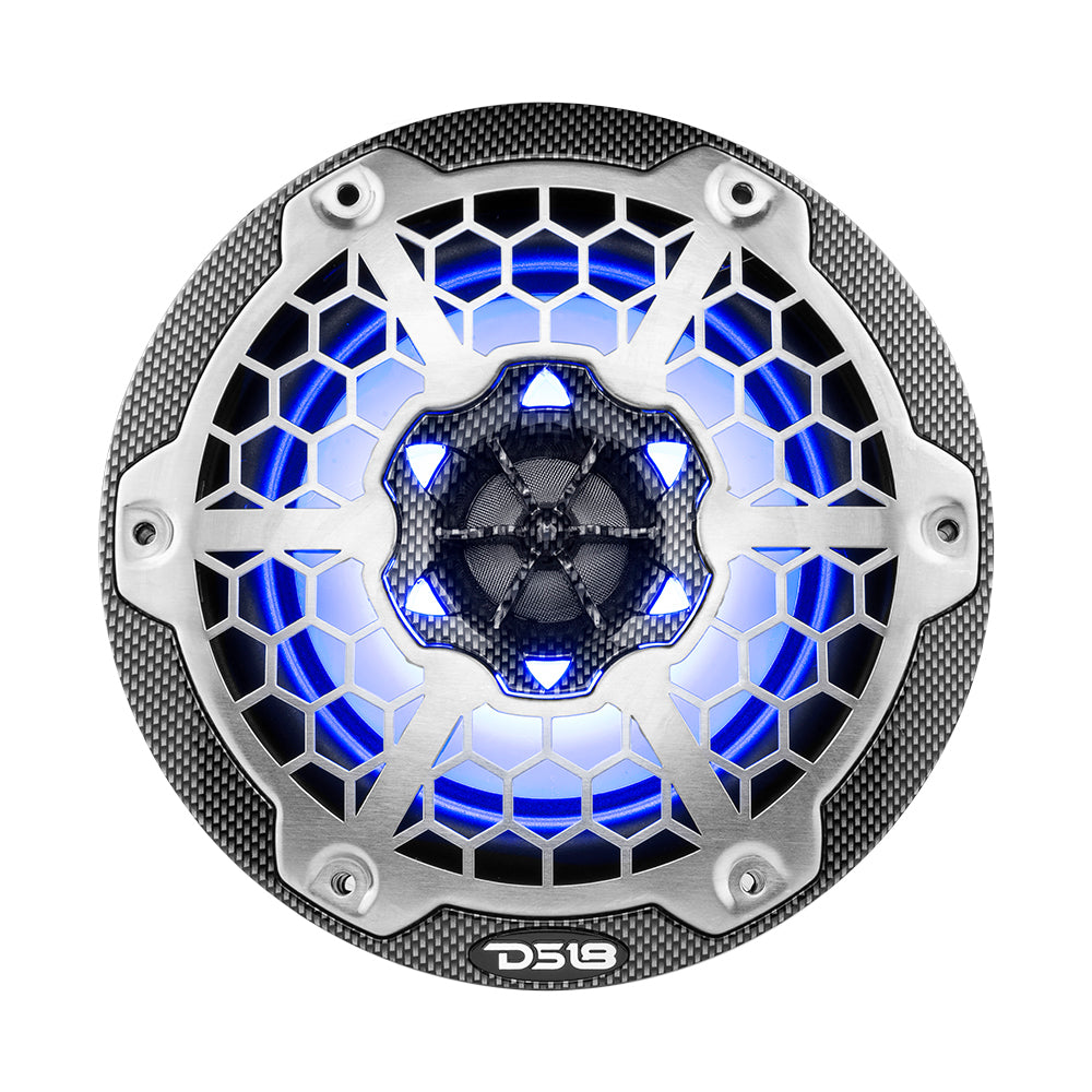 DS18 - HYDRO 2-Way Marine Speakers - With RGB LED Lights, Carbon Fiber — Quality Boat Parts