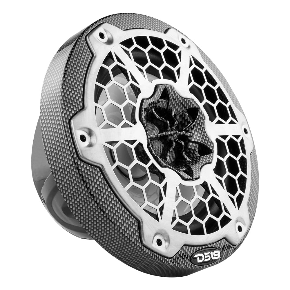 DS18 - HYDRO 2-Way Marine Speakers - With RGB LED Lights, Carbon Fiber — Quality Boat Parts