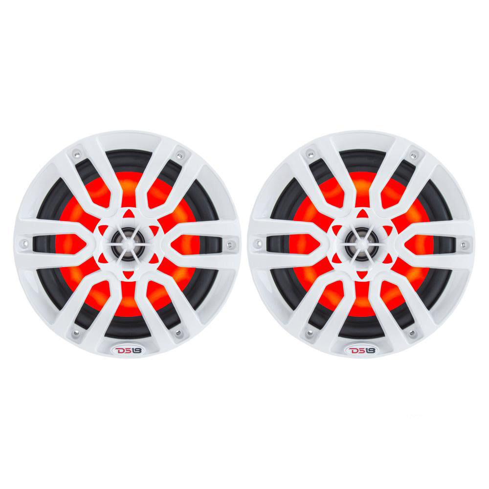 DS18 - HYDRO 6.5" 2-Way Marine Speakers - With RGB LED Lights — Quality Boat Parts