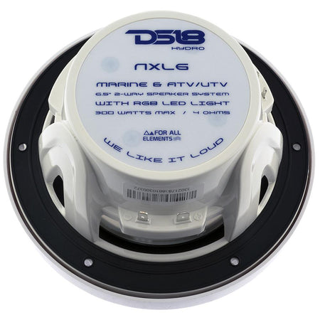 DS18 - HYDRO 6.5" 2-Way Marine Speakers - With RGB LED Lights — Quality Boat Parts