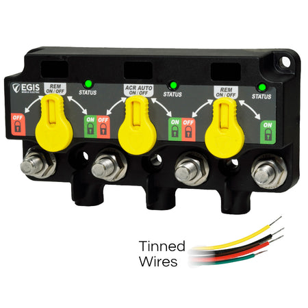 Egis Mobile Electric - XD Series Triple Flex 2 Relay-ACR-Relay - With Knobs Tinned Wires — Quality Boat Parts