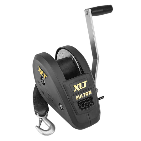 Fulton - Single Speed Winch - 20' Strap Included, Black Cover — Quality Boat Parts