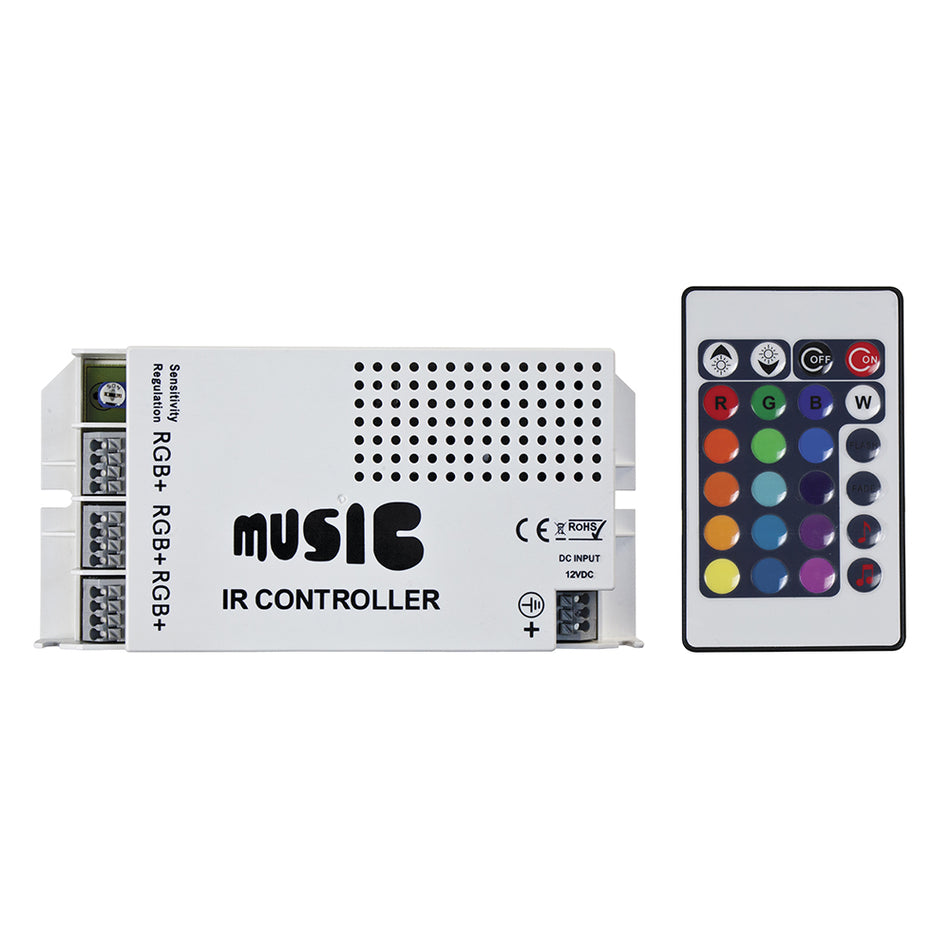 HEISE LED Lighting Systems - Sound Activated RGB Controller - With IR Remote — Quality Boat Parts