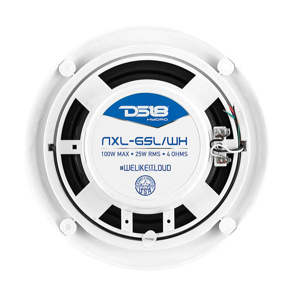 DS18 - HYDRO Marine Package - With MRX1 Head Unit, NXL-6SL/WH Speakers, White — Quality Boat Parts