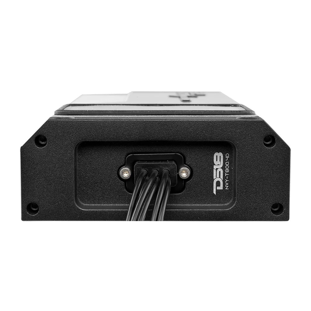 DS18 - Marine Waterproof Amplifier - Class D Full-Range, 4 Ohms, 200x4 RMS, 4-Channel — Quality Boat Parts