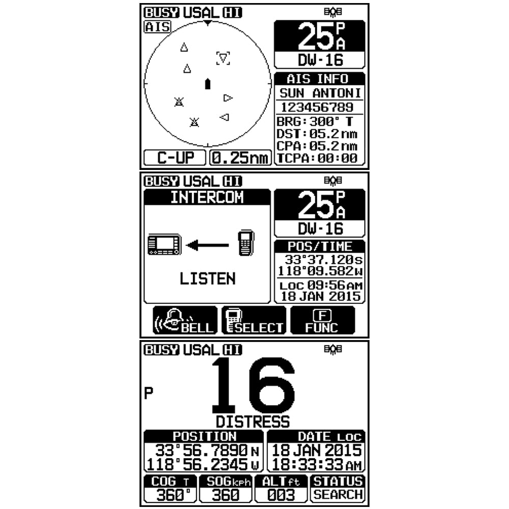 Standard Horizon - Quantum GX6000 25W Commercial Grade Fixed Mount VHF - With NMEA 2000, Integrated AIS Receiver, Speaker Mic — Quality Boat Parts
