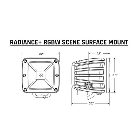 RIGID Industries - Radiance Pod Scene Light - RGBW — Quality Boat Parts