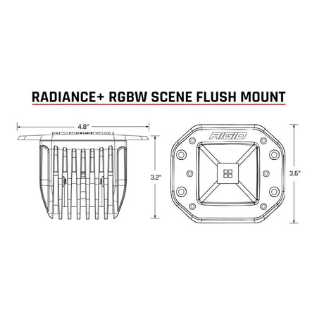RIGID Industries - Radiance Pod Scene Light - RGBW — Quality Boat Parts