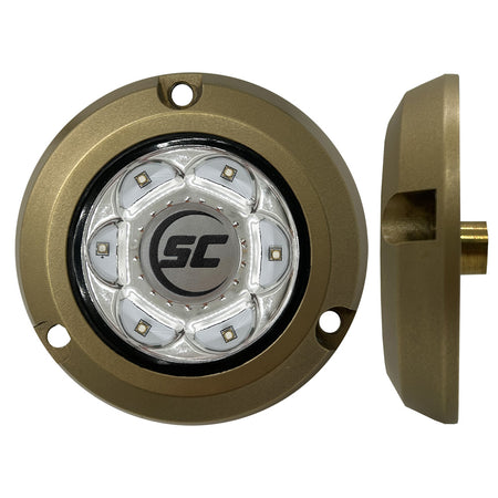 Shadow-Caster - SC2 Series Bronze Surface Mount Underwater Light — Quality Boat Parts