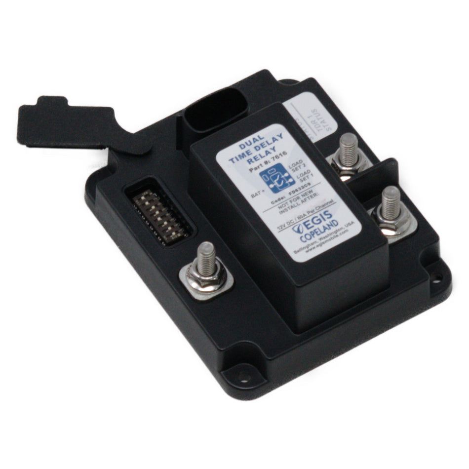 Egis Mobile Electric - TDR Series Dual Output Time Delay Relay - 12V, 80A — Quality Boat Parts