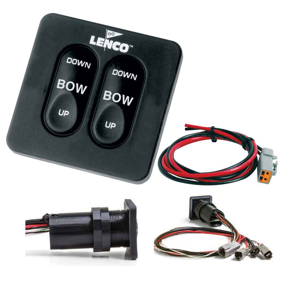 Lenco Marine - Standard Integrated Tactile Switch Kit - With Pigtail, For Single Actuator Systems — Quality Boat Parts