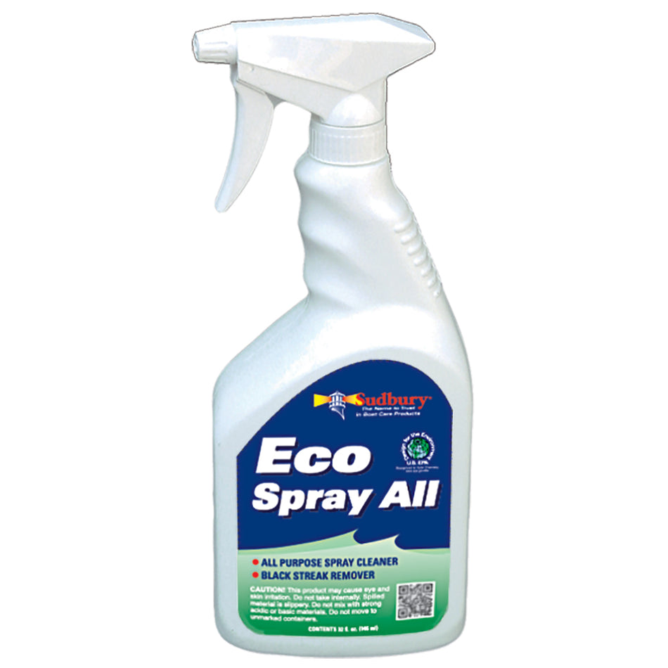 Sudbury - Eco Spray All Black Steak Remover - 32oz Spray — Quality Boat Parts