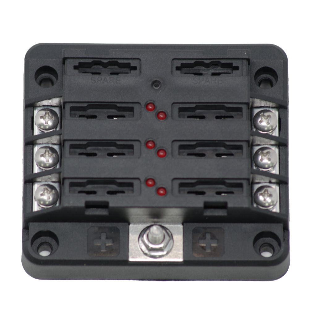Egis Mobile Electric - RT Fuse Block 6 Position - With LED Indication — Quality Boat Parts