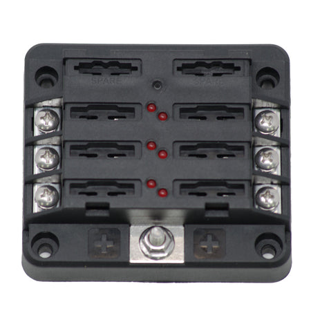 Egis Mobile Electric - RT Fuse Block 6 Position - With LED Indication — Quality Boat Parts