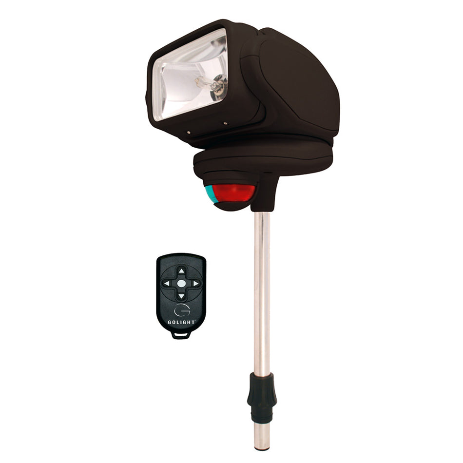 Golight - Gobee Stanchion Mount - With Wireless Remote, Black — Quality Boat Parts